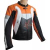 RTX Violator Orange Motorcycle Leather Jacket